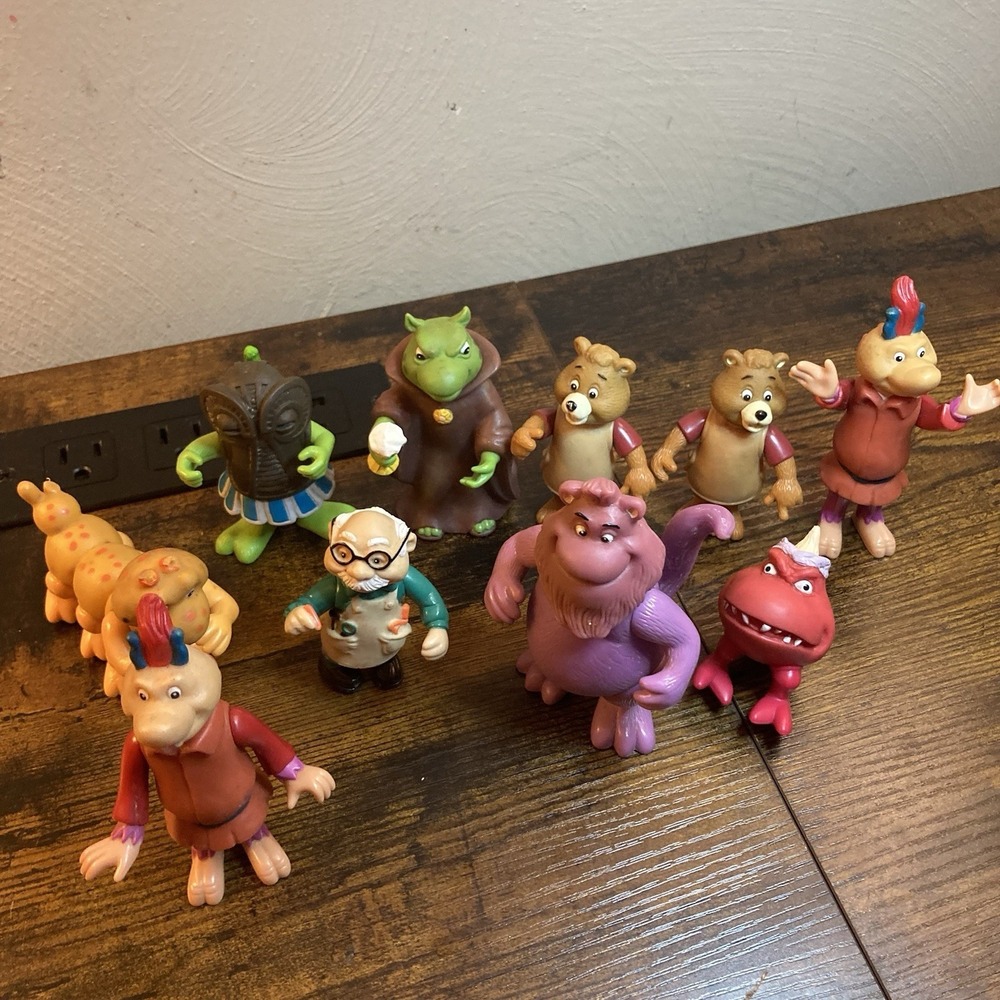Teddy Ruxpin Figure Lot of 10 Incl Newton Bounder‎ Wooly Gutang Tweeg Alchemy II